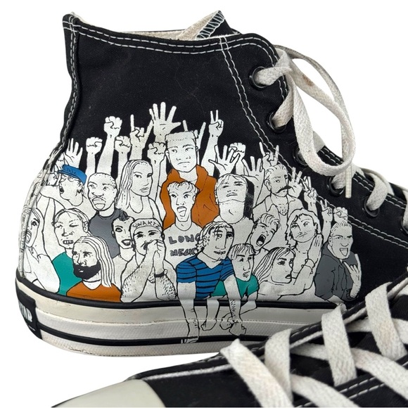 Men's Converse All Star Chuck Taylor Hi 'Crowd' High Top Sneakers Black | Sz 11 - Picture 9 of 15